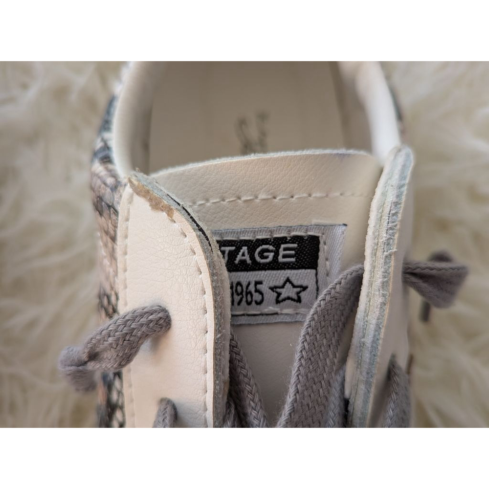 Women's Vintage Havana Bianca Gold Snake Multi Sneakers Size 10 - Picture 4 of 11